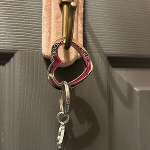 Dooney and Bourke Heart Keychain Keyfob